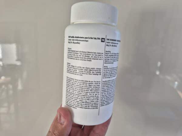 Recharge tablette chlore 20gr pour Spa